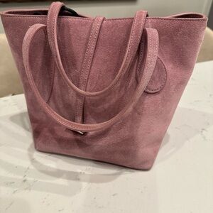 Gorgeous Little Liffner Lavendar Suede Crossbody Bag